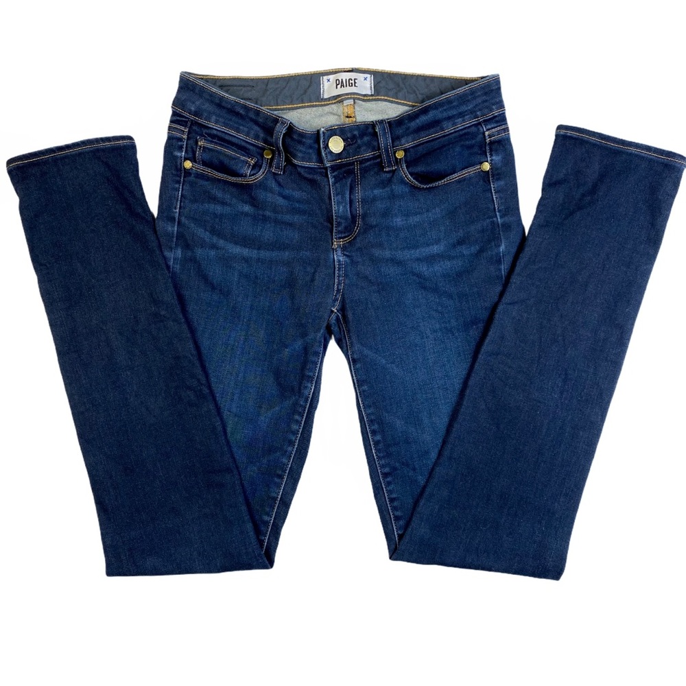 ♦️SOLD♦️PAIGE Skyline Skinny Jeans Surface Wash - Picture 4 of 13